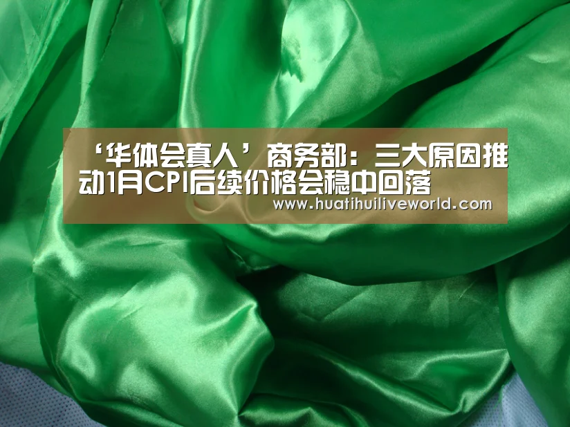 ‘华体会真人’商务部:三大原因推动1月CPI后续价格会稳中回落(图2) 华体会真人